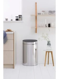 Brabantia 40-Litre Touch Bin New -Oleu Furniture Shop MVJLJ SQ3 0000002606 BRILLIANT STEEL SLd1