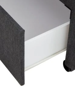 Airsprung New Eleanor 1200 Pocket Comfort Divan Bed With Storage Options -Oleu Furniture Shop MWXTH SQ4 0000000071 CHARCOAL SLd1