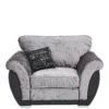 Alexa Fabric And Faux Leather Armchair - FSC® Certified