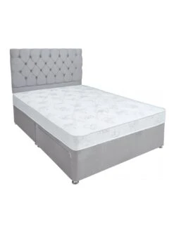 Airsprung New Victoria Essentials Quilt Divan With Storage Options -Oleu Furniture Shop MXGQG SQ3 0000000005 GREY SLd