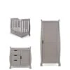 Obaby Stamford Space Saver Sleigh 3-Piece Nursery Room Set 1 Obaby Stamford Space Saver Sleigh 3-Piece Nursery Room Set -Oleu Furniture Shop MXLDR SQ1 0000005355 TAUPE GREY SLf