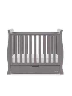 Obaby Stamford Space Saver Sleigh 3-Piece Nursery Room Set 13 Obaby Stamford Space Saver Sleigh 3-Piece Nursery Room Set -Oleu Furniture Shop MXLDR SQ5 0000005355 TAUPE GREY SLd1