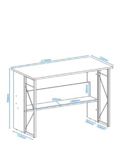 Alphason Rhodes Desk -Oleu Furniture Shop MXPMJ SQ5 0000000006 OAK SLd3