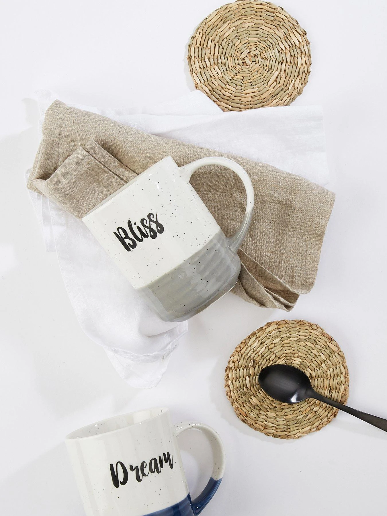 WATERSIDE Dipped Glaze Slogan Mugs – Set Of 6 4 WATERSIDE Dipped Glaze Slogan Mugs – Set Of 6 - Image 2