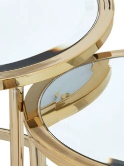 Michelle Keegan Home Aruba Nest Of Lamp Tables -Oleu Furniture Shop N33RM SQ5 0000000036 GOLD SLd1