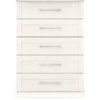 One Call Frodsham Ready Assembled 5 Drawer Chest -Oleu Furniture Shop N34AA SQ1 0000000013 WHITE SLf