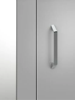 One Call Sanford Part Assembled 3 Door High Gloss Mirrored Wardrobe -Oleu Furniture Shop N34CD SQ5 0000013154 DARK GREY GLOSS SLd1