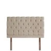 Airsprung Heidi Padded Headboard -Oleu Furniture Shop N4JHE SQ1 0000000003 NATURAL SLf