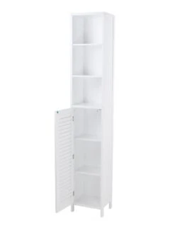 Lloyd Pascal Atlanta Tallboy Bathroom Storage Unit -Oleu Furniture Shop NAHYL SQ5 0000000013 WHITE SLd1