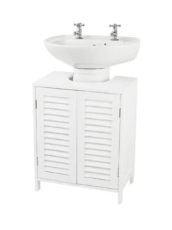 Lloyd Pascal Atlanta Undersink Unit With Push Opening -Oleu Furniture Shop NAHYN SQ4 0000000013 WHITE SLd