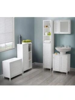 Lloyd Pascal Atlanta Undersink Unit With Push Opening -Oleu Furniture Shop NAHYN SQ6 0000000013 WHITE SLd2