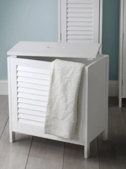Lloyd Pascal Atlanta Laundry Hamper -Oleu Furniture Shop NAHYP SQ5 0000000013 WHITE SLd1