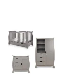 Obaby Stamford Luxe Sleigh 3-Piece Nursery Furniture Set