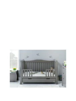 Obaby Stamford Luxe Sleigh 3-Piece Nursery Furniture Set -Oleu Furniture Shop NKWJA SQ3 0000000005 GREY SLa