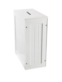 Lloyd Pascal Portland Slimline Storage Unit - White -Oleu Furniture Shop NQ6NN SQ3 0000000099 N A SLa