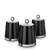 Morphy Richards Dimensions Set Of Three Storage Canisters – Black 2 Morphy Richards Dimensions Set Of Three Storage Canisters – Black -Oleu Furniture Shop NT9V3 SQ1 0000000004 BLACK SLf