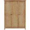 Julian Bowen Marlborough 3 Door Wardrobe With Fitted Interior -Oleu Furniture Shop NVPYP SQ1 0000000006 OAK SLf