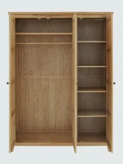 Julian Bowen Marlborough 3 Door Wardrobe With Fitted Interior -Oleu Furniture Shop NVPYP SQ4 0000000006 OAK SLd