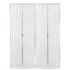 SWIFT Versailles Part Assembled 4 Door Wardrobe - FSC® Certified -Oleu Furniture Shop NWEWH SQ1 0000000013 WHITE SLf
