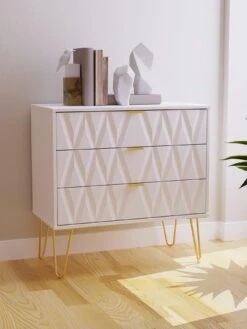 SWIFT Versailles Ready Assembled 3 Drawer ChestĀ - FSCĀ® Certified