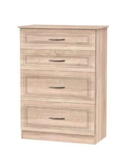 SWIFT Winchester Ready Assembled Graduated 4 Drawer Chest - FSC® Certified -Oleu Furniture Shop NWEXN SQ3 0000000006 OAK SLa