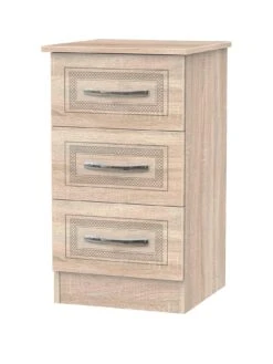 SWIFT Winchester Ready Assembled 3 Drawer Bedside Chest - FSC® Certified 9 SWIFT Winchester Ready Assembled 3 Drawer Bedside Chest - FSC® Certified -Oleu Furniture Shop NWEXP SQ3 0000000006 OAK SLa