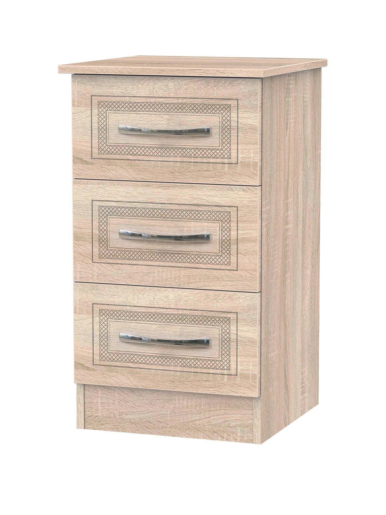 SWIFT Winchester Ready Assembled 3 Drawer Bedside Chest - FSC® Certified 5 SWIFT Winchester Ready Assembled 3 Drawer Bedside Chest - FSC® Certified - Image 3