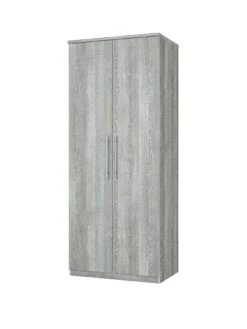 Very Home Home Essentials - Prague 2 Door Wardrobe - FSC® Certified -Oleu Furniture Shop P43KM SQ3 0000000005 GREY SLa