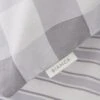 Bianca Fine Linens Bianca Grey Stripe Fitted Sheet -Oleu Furniture Shop PAAF6 SQ1 0000000005 GREY RSr