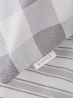 Bianca Fine Linens Bianca Grey Stripe Fitted Sheet