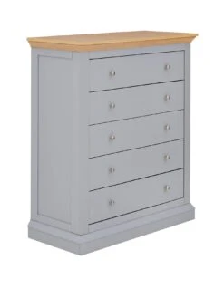 Very Home Hanna 5 Drawer Chest -Oleu Furniture Shop PDRJH SQ3 0000000311 GREY OAK SLa
