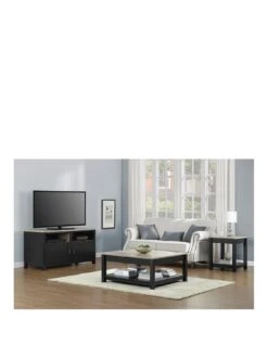 Dorel Home Carver Side Table -Oleu Furniture Shop PDXWT SQ3 0000000540 BLACK OAK SLa