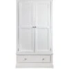 Julian Bowen Clermont 2 Door, 1 Drawer Wardrobe - White