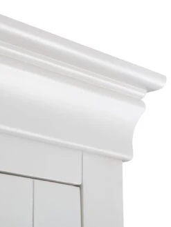 Julian Bowen Clermont 2 Door, 1 Drawer Wardrobe - White -Oleu Furniture Shop PFV3Q SQ6 0000000013 WHITE SLd2