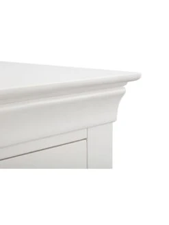 Julian Bowen Clermont Ready Assembled 2 Drawer Bedside Chest -Oleu Furniture Shop PFVDX SQ5 0000000013 WHITE SLd1