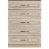 SWIFT Winchester Ready Assembled 5 Drawer Chest - FSC® Certified -Oleu Furniture Shop PG69U SQ1 0000000006 OAK SLf