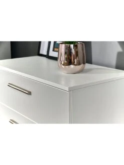 SWIFT Montreal Gloss Ready Assembled 5 Drawer Chest - FSC® Certified 12 SWIFT Montreal Gloss Ready Assembled 5 Drawer Chest - FSC® Certified -Oleu Furniture Shop PG6CA SQ4 0000009231 WHITE GREY GLOSS SLd