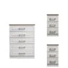 SWIFT Regent Ready Assembled 3 Piece Package - 5 Drawer Chest And 2 Bedside Chests - FSC® Certified