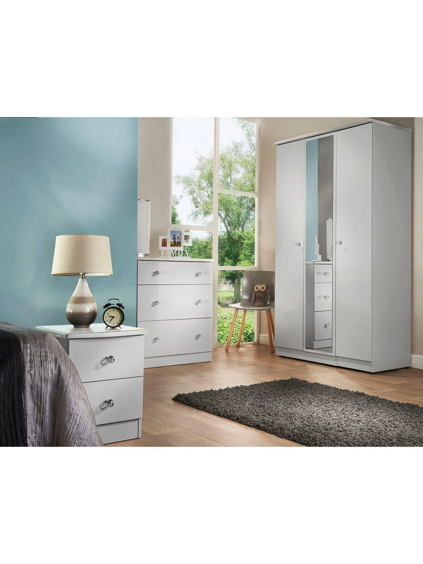 SWIFT Verve Ready Assembled 2 Door Wardrobe - FSC® Certified 4 SWIFT Verve Ready Assembled 2 Door Wardrobe - FSC® Certified - Image 2