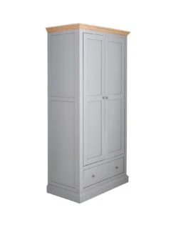 Very Home Hanna 2 Door 1 Drawer Wardrobe -Oleu Furniture Shop PG9YN SQ3 0000002974 GREY OAK TOPS SLa