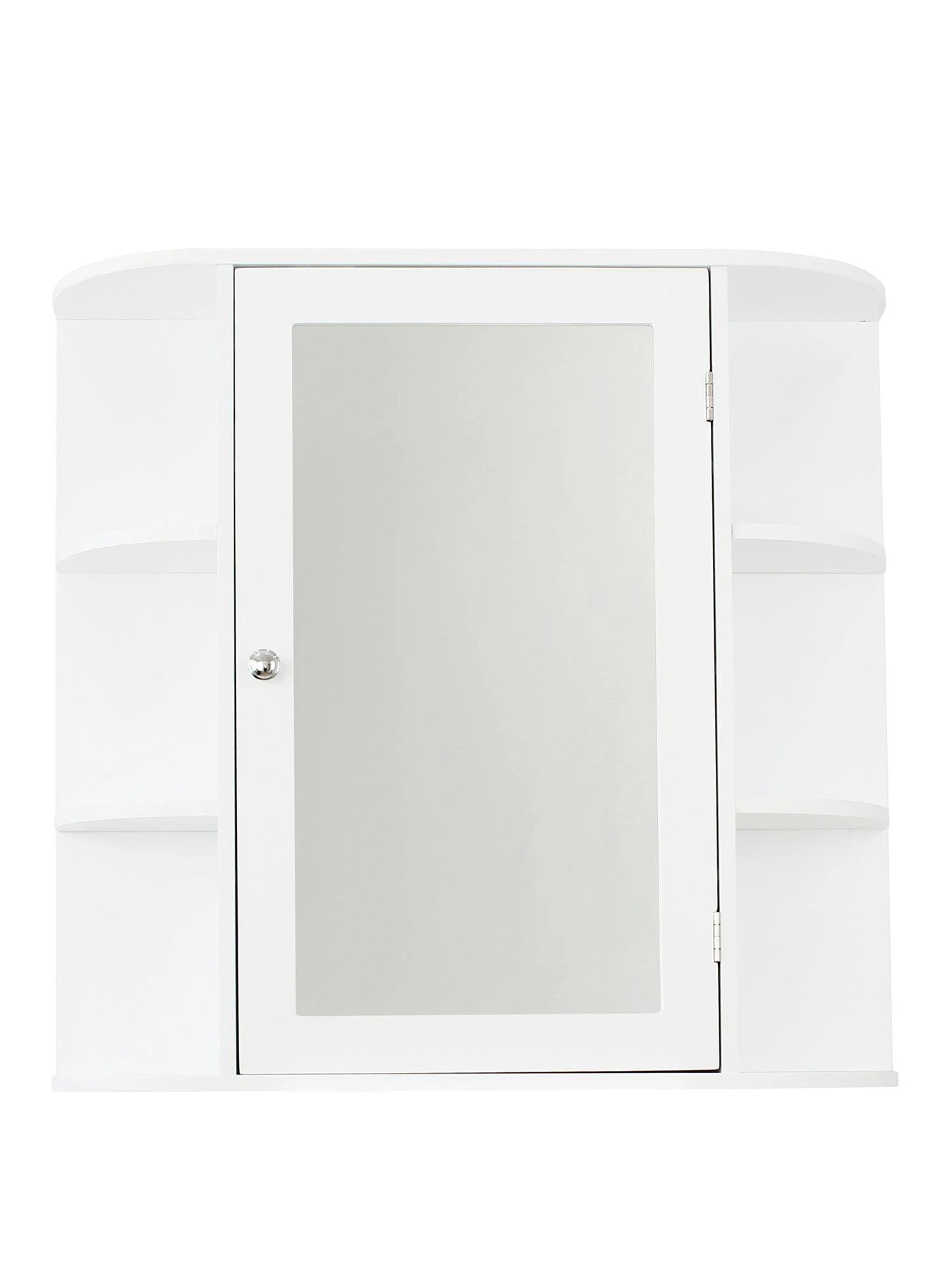 Lloyd Pascal Devonshire Mirrored Bathroom Wall Cabinet - White 3 Lloyd Pascal Devonshire Mirrored Bathroom Wall Cabinet - White