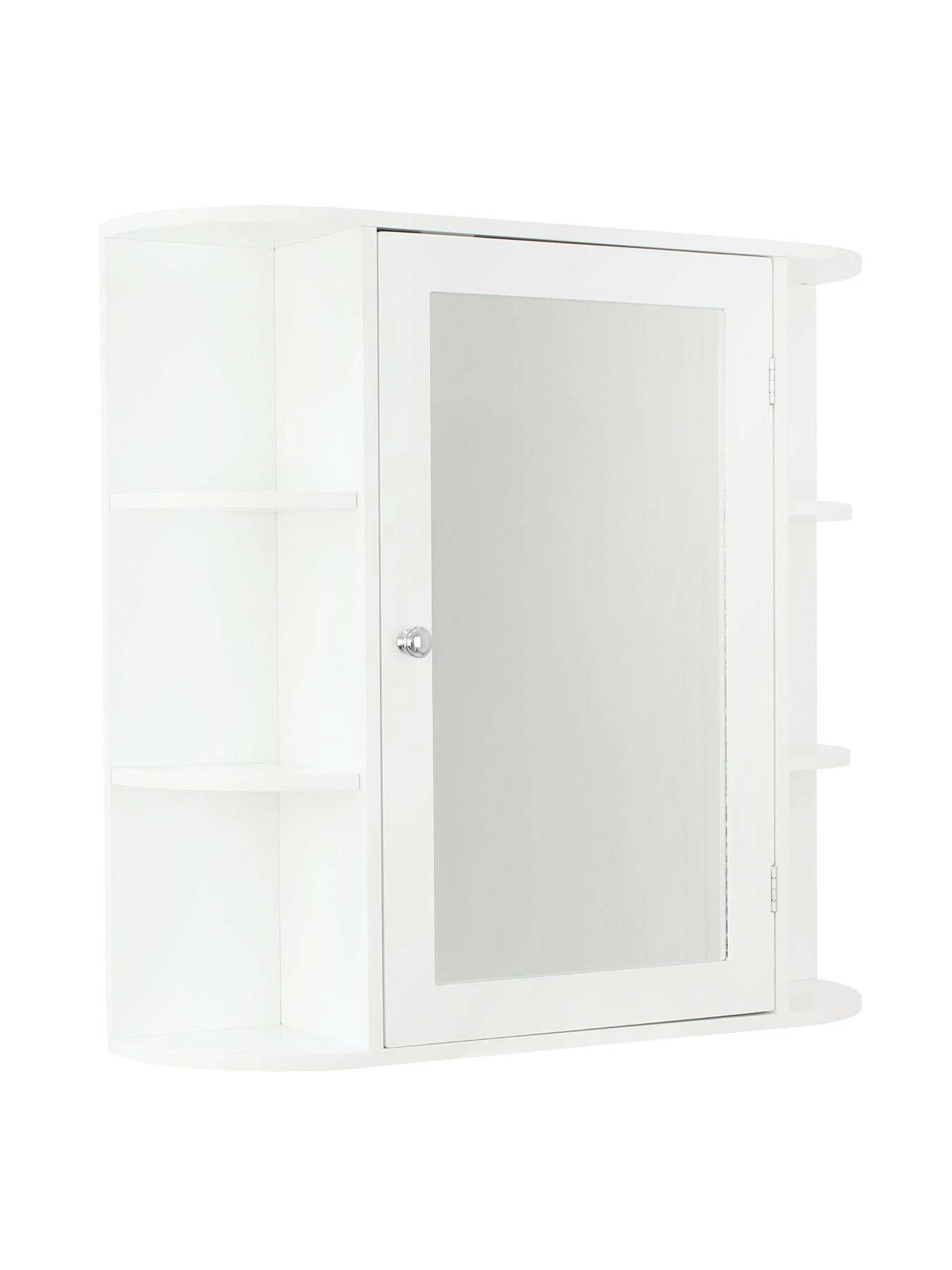 Lloyd Pascal Devonshire Mirrored Bathroom Wall Cabinet - White 4 Lloyd Pascal Devonshire Mirrored Bathroom Wall Cabinet - White - Image 2