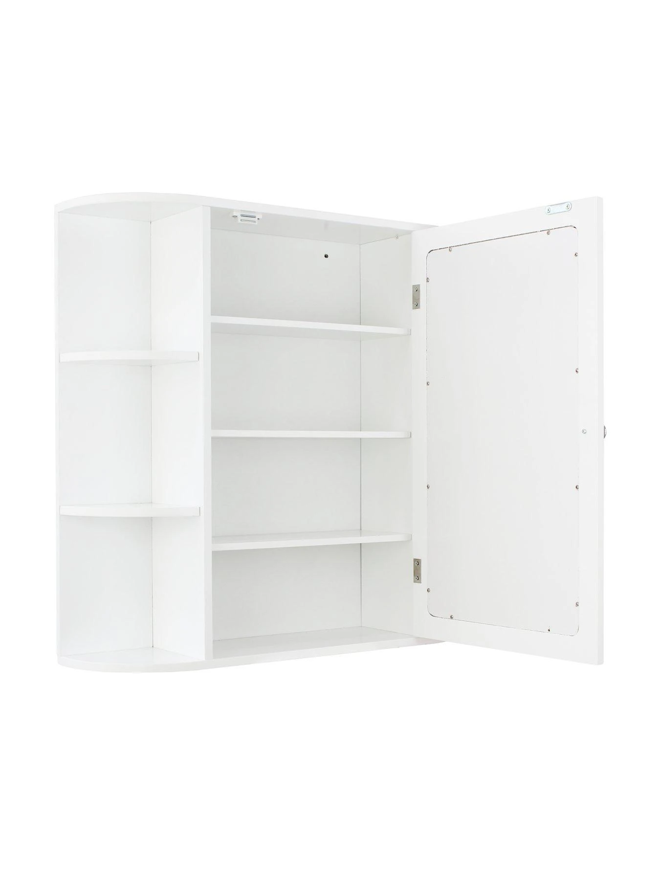 Lloyd Pascal Devonshire Mirrored Bathroom Wall Cabinet - White 5 Lloyd Pascal Devonshire Mirrored Bathroom Wall Cabinet - White - Image 3