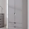 Very Home Aspen 2 Door, 2 Drawer Wardrobe - Grey Oak Effect -Oleu Furniture Shop PGNNC SQ1 0000006131 GREY OAK RSr