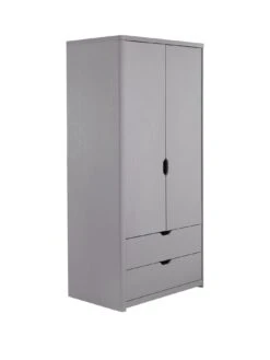 Very Home Aspen 2 Door, 2 Drawer Wardrobe - Grey Oak Effect -Oleu Furniture Shop PGNNC SQ3 0000006131 GREY OAK SLa