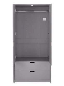 Very Home Aspen 2 Door, 2 Drawer Wardrobe - Grey Oak Effect -Oleu Furniture Shop PGNNC SQ4 0000006131 GREY OAK SLd