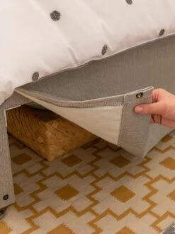 Silentnight Kids Maxi Store Fabric Divan Bed Set, Sprung Mattress And Headboard -Oleu Furniture Shop PGREN SQ5 0000000406 SANDSTONE SLd2