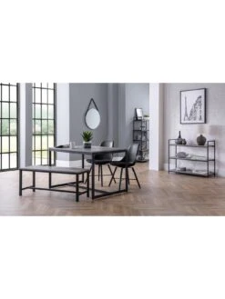 Julian Bowen Staten High Bookcase -Oleu Furniture Shop PH7LM SQ4 0000000222 GREY BLACK SLd