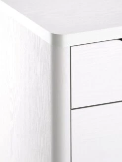 Very Home Aspen Slim 4 Drawer Chest - White Oak Effect -Oleu Furniture Shop PJ36K SQ4 0000013026 WHITE OAK SLd