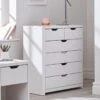 Very Home Aspen 4 + 2 Drawer Chest - White Oak Effect -Oleu Furniture Shop PJ36M SQ1 0000013026 WHITE OAK RSr